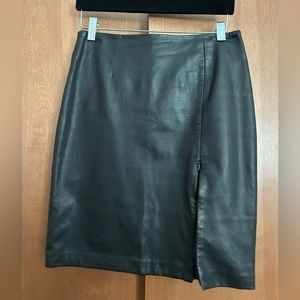 Express Genuine Leather Pencil Skirt